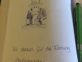 Handschriftlicher Eintrag ins Besucherbuch